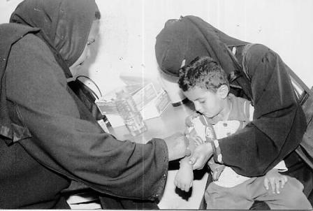 التحصين ضد شلل الاطفال