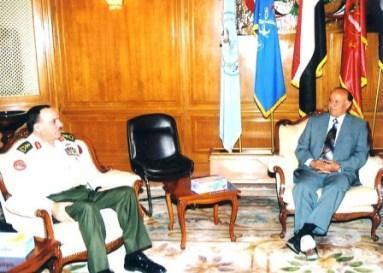 نائب رئيس الجمهورية يبحث التعاون العسكري مع رئيس هيئة الاركان الاردني