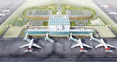 العمل بمشروع مطار صنعاء الجديد