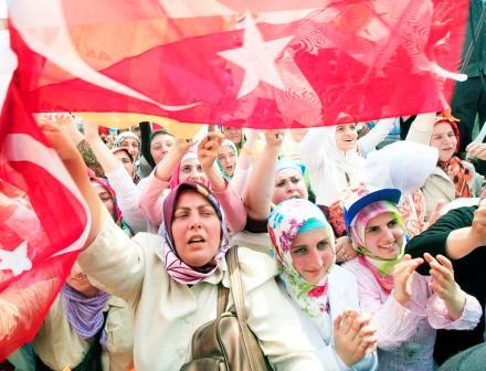 تظاهرات انتخابية في اسطنبول