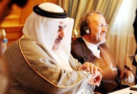 وزيرا خارجيتي البحرين وايران في المنامة