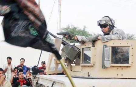 مواجهات بين الاحتلال الأمريكي ومواطنين في العراق