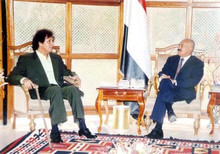 الرئيس يستقبل احمد قذاف الدم