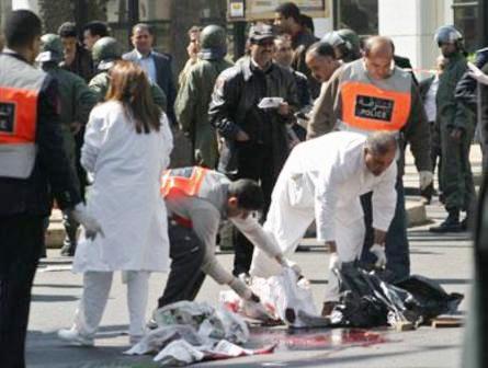 من تفجيرات المغرب الارهابية