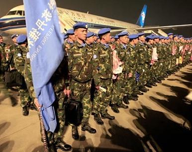 من المشاركات الصينية في القوات الدولية في افريقيا