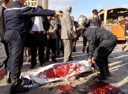 من حادثة التفجيرات الاخيرة