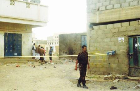 جانب من التفجير الإرهابي