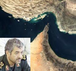 ممر هرمز العالمي في الخليج العربي ..وفي الاطار قائد الحرس الثوري الايراني