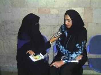 فاطمة في حوار مع الكاتبة القطرية