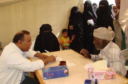 مخيم (22) مايو الطبي في أبين