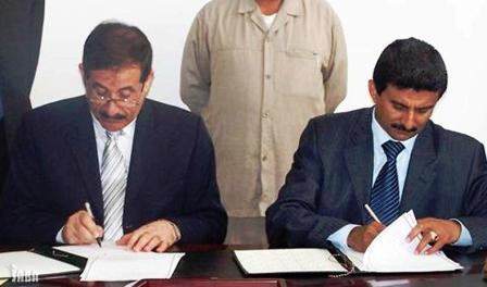 وزير التعليم الفني مع وزير التعليم العالي العراقي أمس