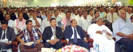 محافظ حضرموت في المهرجان الجماهيري بيوم الديمقراطية أمس