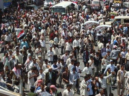 المسيرة الجماهيرية الحاشدة في محافظة تعز