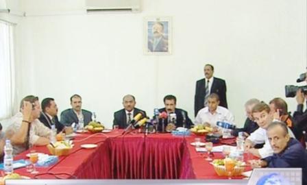 وزيرا الداخلية والإعلام في لقائهما بممثلي وسائل الإعلام الألمانية