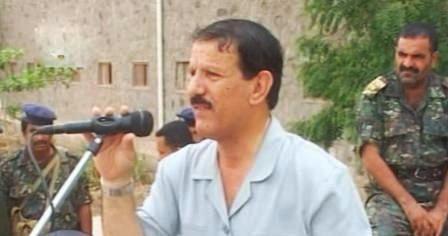 النقيب يتحدث في الحفل الخطابي والعرض العسكري أمس