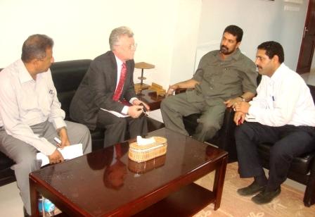 الجفري لدى لقائه وفد الشركة الاستشارية ( BVI) البريطانية