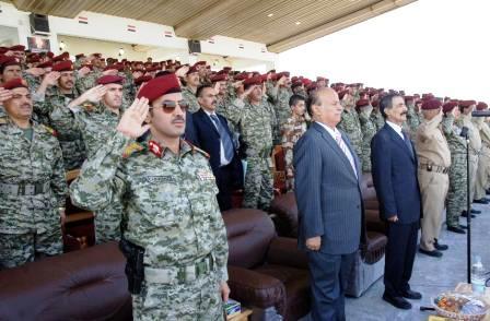 نائب رئيس الجمهورية وقائد الحرس الجمهوري في الزيارة التفقدية أمس