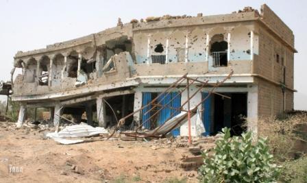 ممتلكات خاصة بالمواطنين تعرضت للنهب والتدمير من المتمردين