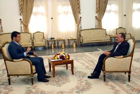 رئيس الجمهورية يتحدث إلى قناة (الجزيرة ) / أمس