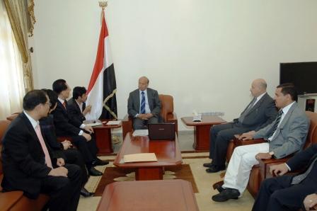 نائب الرئيس يستقبل رئيس شركة شيهان الكورية