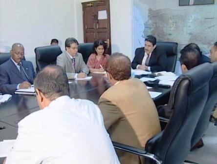 اجتماع بوزارة الصحة برئاسة د. راصع وحضور ممثلي المنظمات الدولية للإغاثة أمس