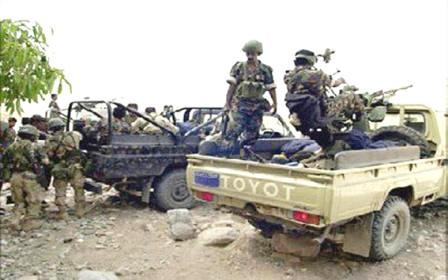 القوات المسلحة تطارد فلول المتمردين في صعدة