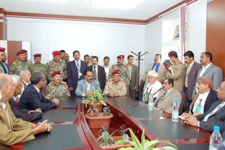 الراعي اثناء زيارته التفقدية أمس لمستشفى 48 النموذجي