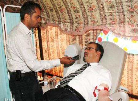 تواصل التبرع بالدم دعماً للقوات للمسلحة