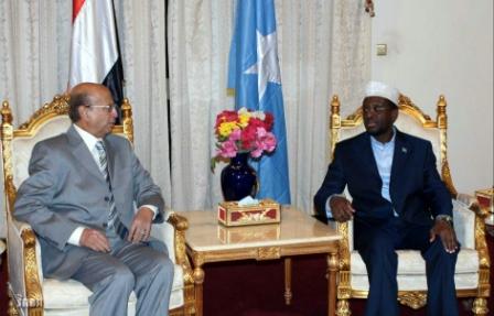 الرئيس الصومالي ووزير الخارجية أبوبكر  القربي
