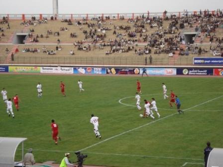 لقطة من مباراة منتخبنا الوطني مع نظيرة   ا لعراقي
