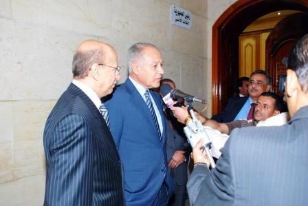 أبو الغيط في تصريح للصحافيين أمس