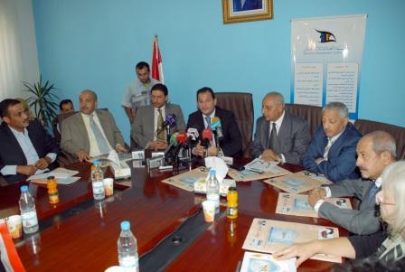 من جلسة المؤتمر الصحفي لهيئة الاستثمار أمس