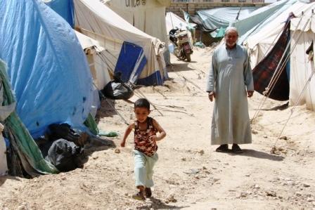 مخيم للنازحين من صعدة