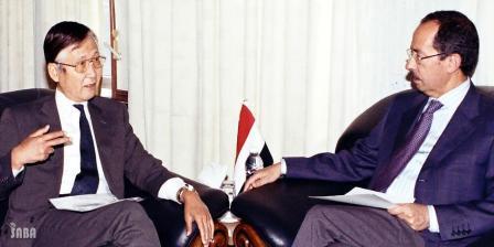الارحبي لدى لقائه السفير الياباني أمس
