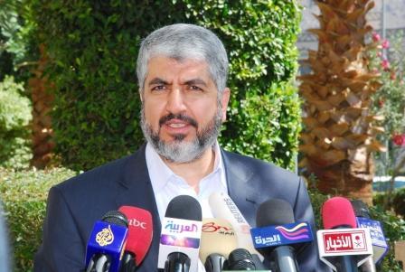 خالد مشعل في المؤتمر الصحفي