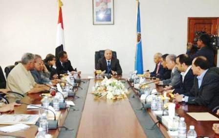 اجتماع اللجنة العامة برئاسة عبدربه منصور / إرشيف