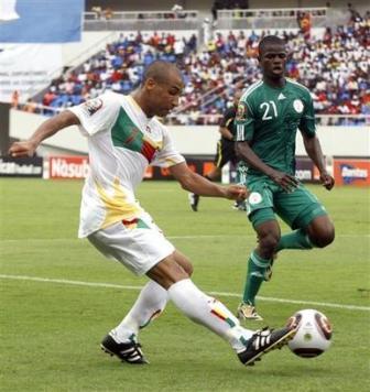 لقطة من مباراة نيجيريا وبنين