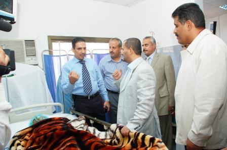 ‎نائب رئيس مجلس النواب يزور مستشفى النقيب بعدن