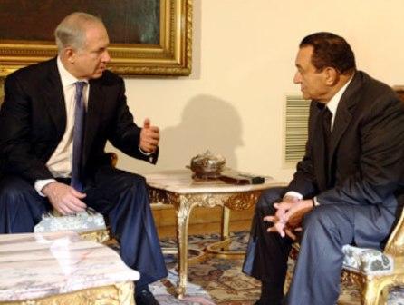 الرئيس مبارك ونتنياهو