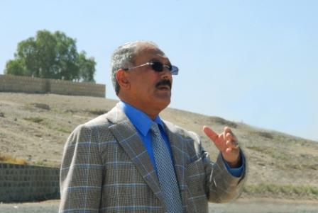 رئيس الجمهورية يلقي كلمته لدى زيارته لعدد من معسكرات التدريب