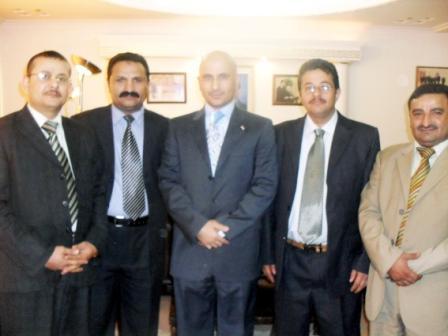 وزير الإعلام السوري مع السفير والوفد  اليمني