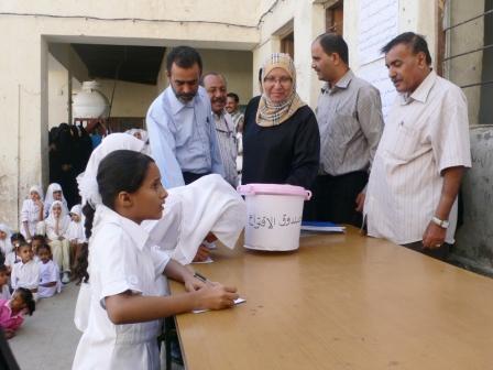 انتخابات المجالس الطلابية بمدرسة ابن سينا  في التواهي