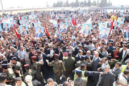 استقبال شعبي وجماهيري كبير لعبدالقادر باجمال