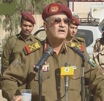 وزير الدفاع يلقي كلمته في حفل التدشين أمس