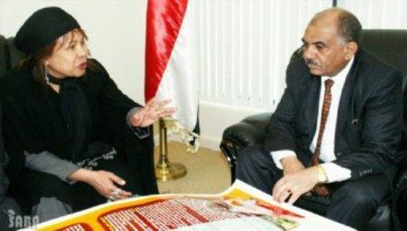 اللوزي لدى استقباله رئيس فريق البنك الدولي أمس