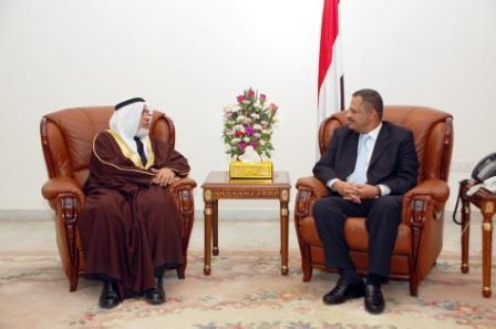 رئيس الوزراء لدى لقائه رئيس البرلمان البحريني