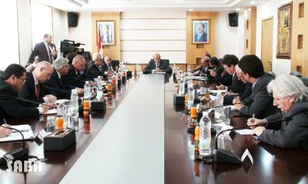 د. القربي يلتقي سفراء دول الاتحاد الأوربي وروسيا والصين وممثل برنامج الأمم المتحدة