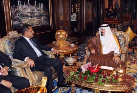 خادم الحرمين الشريفين لدى استقباله رئيس مجلس الوزراء الدكتور علي محمد مجور