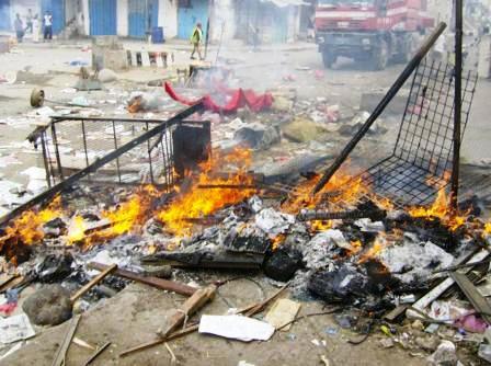 من أعمال العناصر التخريبية  في لحج