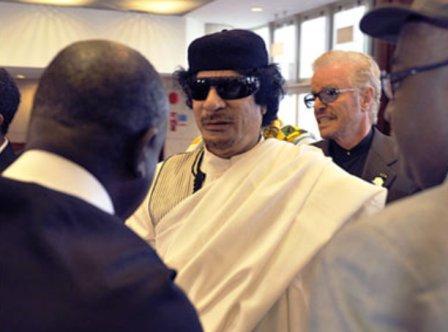 معمر القذافي جدد في خطابه الأخير كرئيس للاتحاد الأفريقي الدعوة إلى الوحدة السياسية